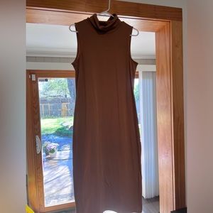 Super Comfy Tan turtle neck dress